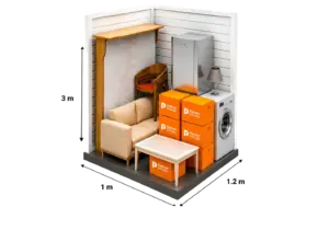15 sq ft extra large personal storage locker at Partner Storage Dubai